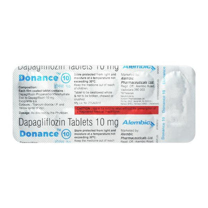DONANCE 10 Tablet 10's - Global Surgicals