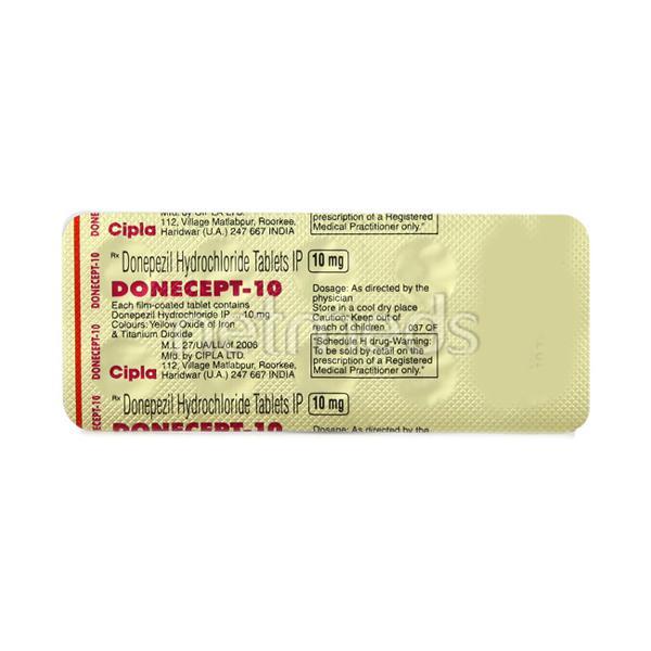 Donecept 10mg Tablet 10'S - Global Surgicals