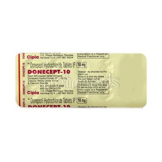 Donecept 10mg Tablet 10'S - Global Surgicals