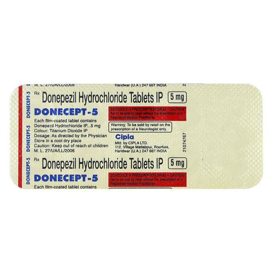 Donecept 5mg Tablet 10'S - Global Surgicals
