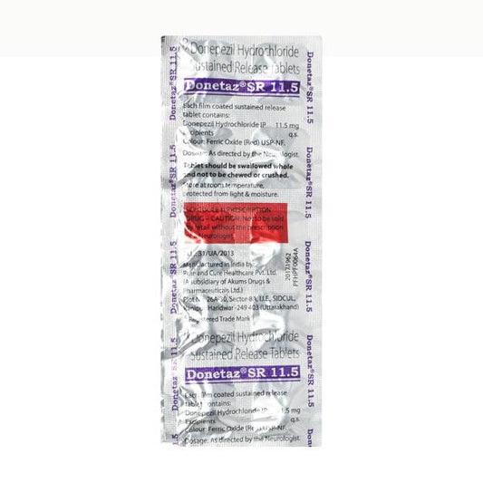 Donetaz SR 11.5mg Tablet 10'S - Global Surgicals