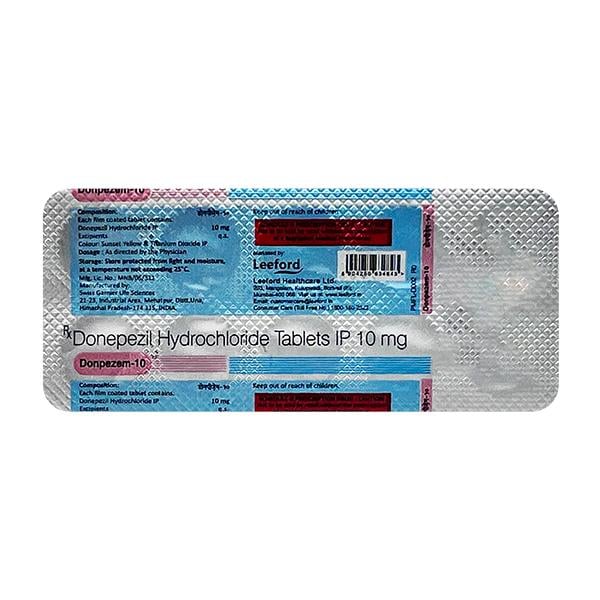 DONPEZEM 10 Tablet 10's - Global Surgicals