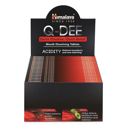 Himalaya Q-Dee Acidity Relief, 8 Tablets