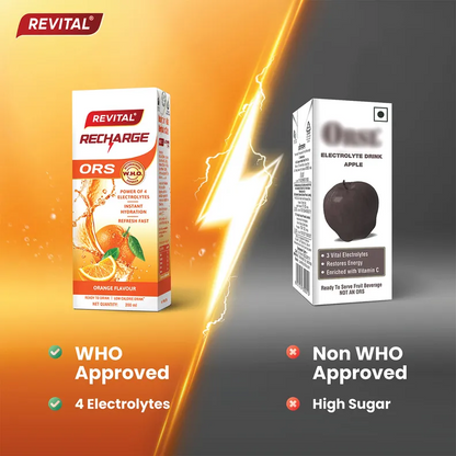 Revital Recharge Ors Orange Flavour Drink, 200 ml