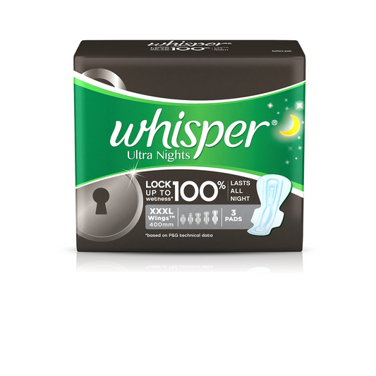 Whisper Ultra Night Wings Sanitary Napkins