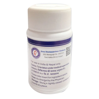 Dhootapapeshwar Panchatikta Ghruta Guggul, 60 Tablets