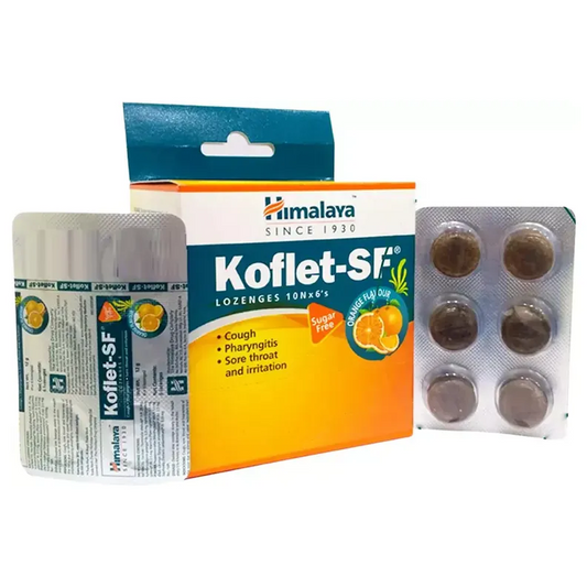 Himalaya Koflet-SF Ginger Mint Flavour Lozenges, 6 Count