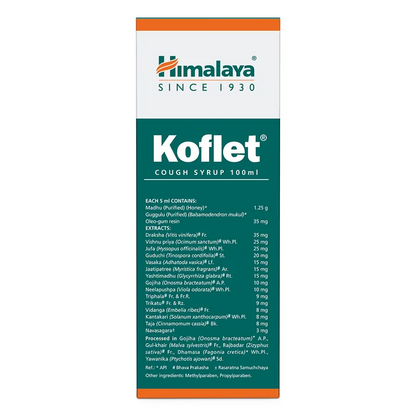 Himalaya Koflet Cough Syrup, 100 ml