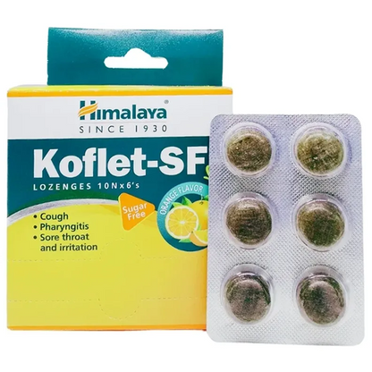 Himalaya Koflet-SF Orange Flavour Lozenges, 6 Count