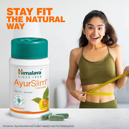 Himalaya Ayur Slim, 60 Capsules | Boosts Metabolism, Improves Bowel Movement