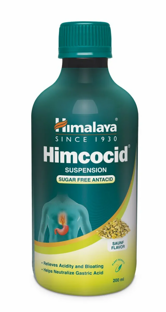 Himalaya Himcocid Sugar Free Antacid Saunf Flavour Suspension, 200 ml
