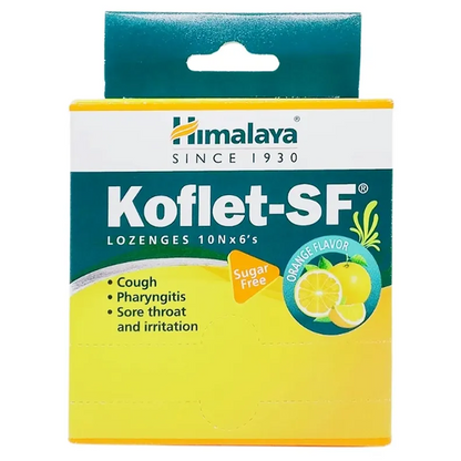 Himalaya Koflet-SF Orange Flavour Lozenges, 6 Count