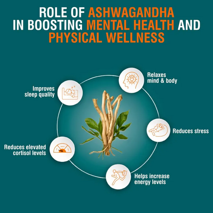 Himalaya Organic Ashwagandha, 60 Caplets |Helps Release Stress | Rejuvenates Mind And Body | General Wellness