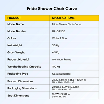 Frido Shower Chair Curve