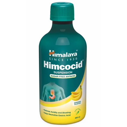Himalaya Himcocid Sugar Free Antacid Banana Flavour Suspension, 200 ml