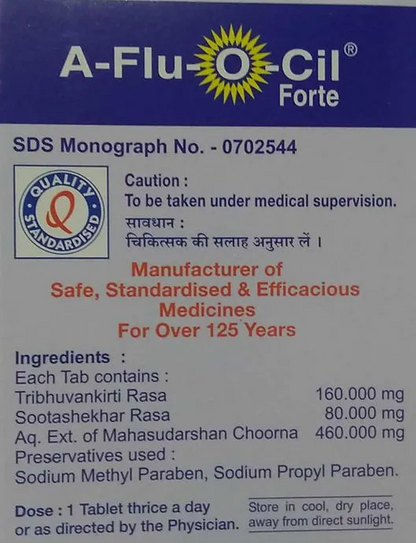 Dhootapapeshwar A Flu-O-Cil Forte, 10 Tablets