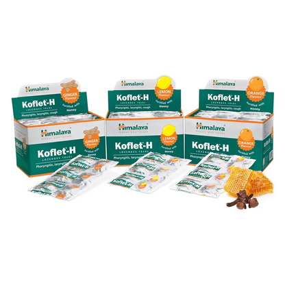 Himalaya Koflet-H Ginger Lozenges, 12 Count