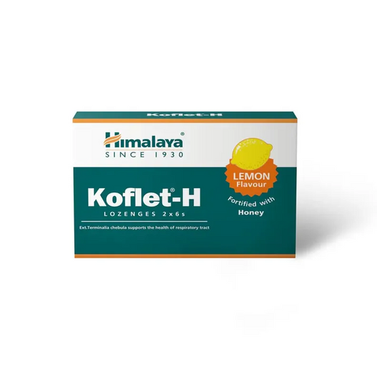 Himalaya Koflet-H Lemon Flavour Lozenges, 6 Count