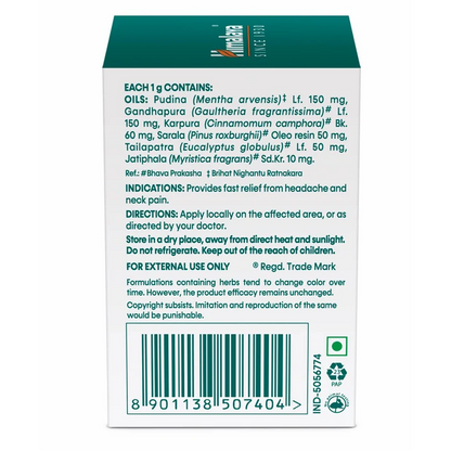 Himalaya Rumalaya Pain Balm, 10 gm