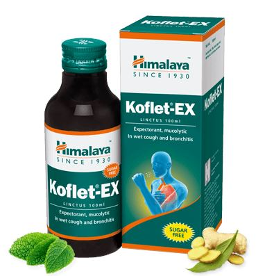 Himalaya Koflet-EX Sugar Free Linctus syrup, 100 ml