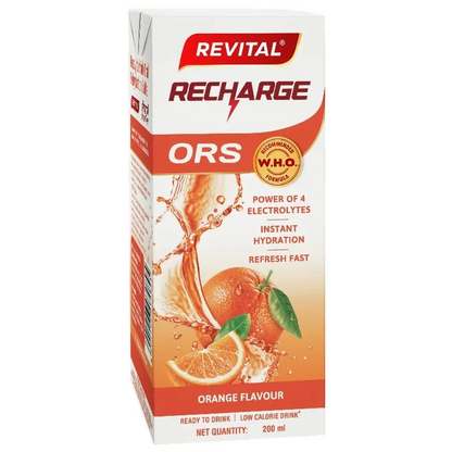 Revital Recharge Ors Orange Flavour Drink, 200 ml