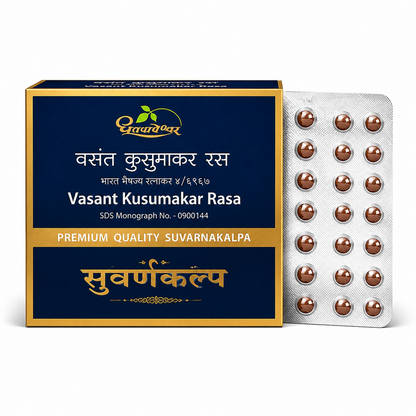 Dhootapapeshwar Premium Vasant Kusumakar Rasa, 10 Tablets