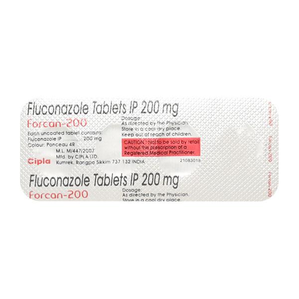 Forcan 200mg Tablet 4'S