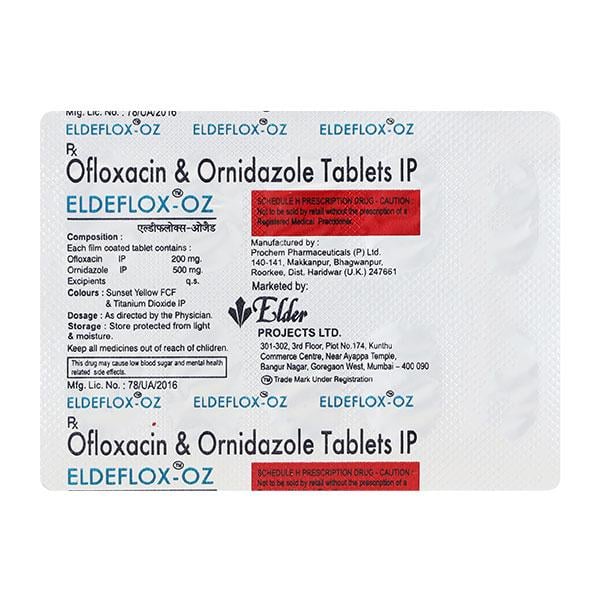 Eldeflox Oz Tablet 10'S