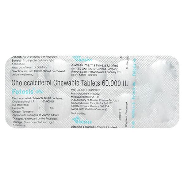 FOTOSIS 60K Chewable Tablet 10's