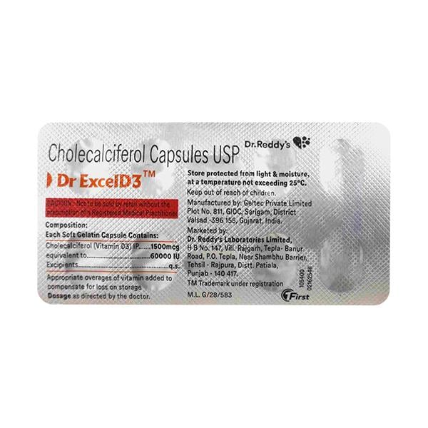 DR EXCELD3 Softgel Capsule 8's - Global Surgicals