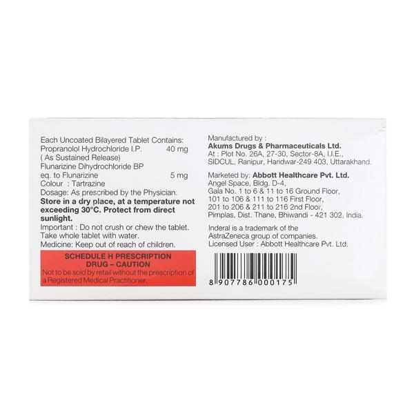 INDERAL F 5mg Tablet 10's