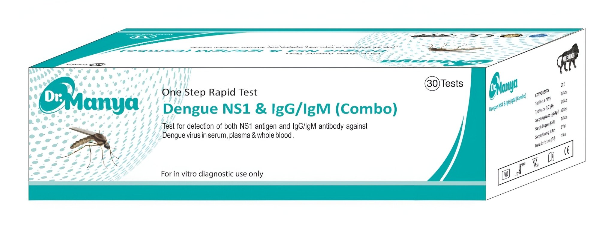 Dr.Manya Dengue NS1 & IgG/IgM Combo Test Kit - Global Surgicals