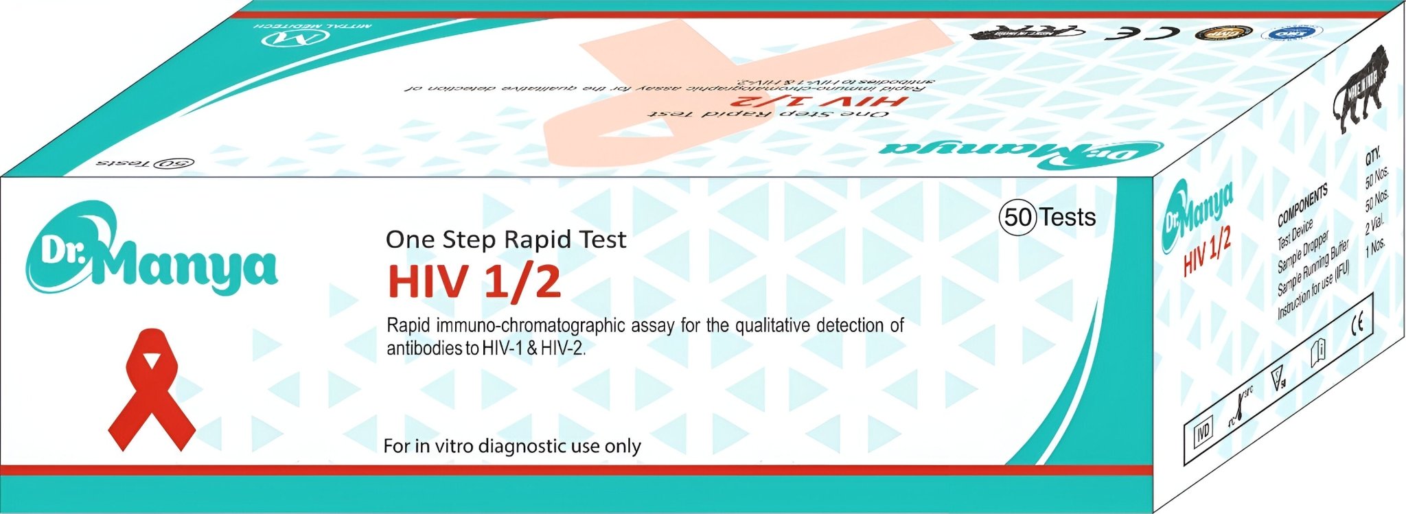 Dr.Manya HIV 1/2 Test Kit - Global Surgicals