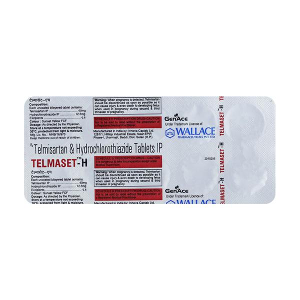 TELMASET H Tablet 10's