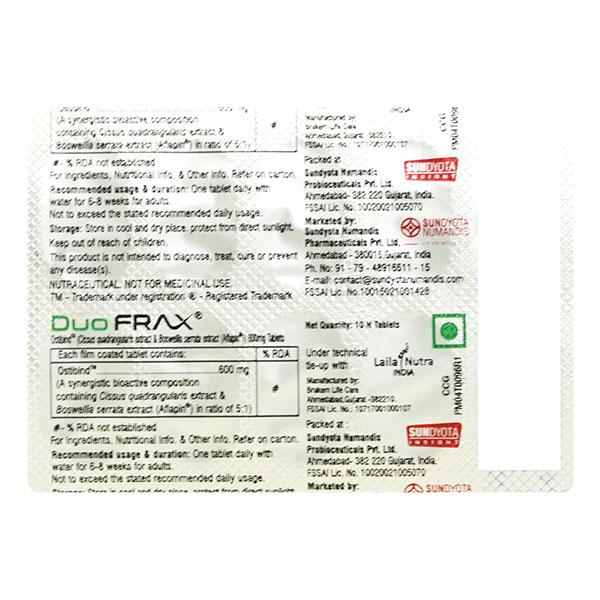 DUOFRAX Tablet 10's - Global Surgicals
