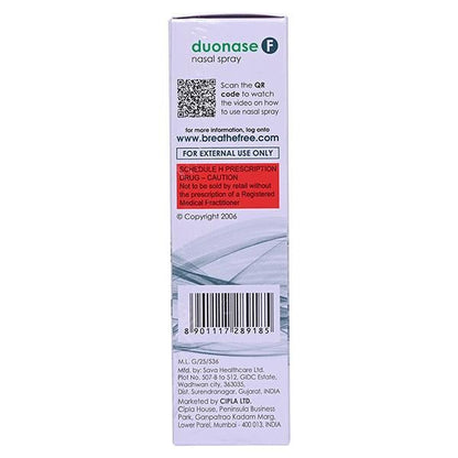 DUONASE F 9.8g Nasal Spray 70md - Global Surgicals