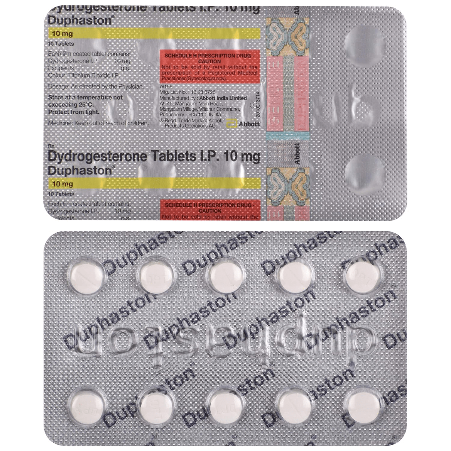 Duphaston 10mg Tablet 10's - Global Surgicals