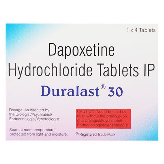 Duralast 30 Tablet 4's - Global Surgicals