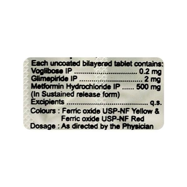 Glimda MV 2mg Tablet 10'S