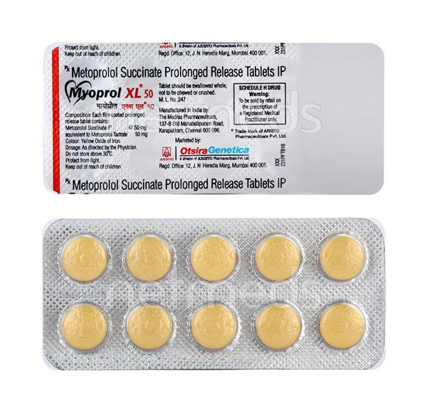 Myoprol XL 50mg Tablet 10'S