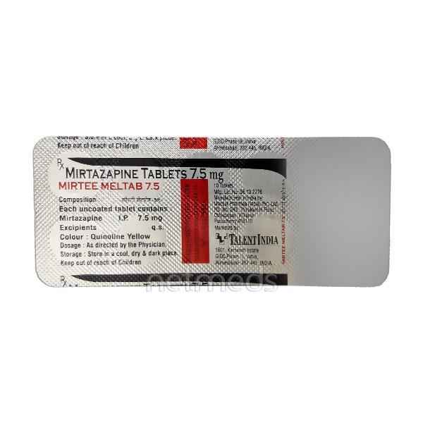 Mirtee Meltab 7.5mg Tablet 10'S