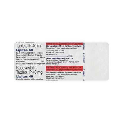 Lipitas 40mg Tablet 10'S