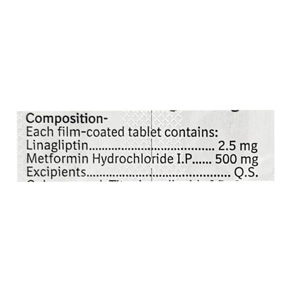 Ondero Met 2.5/500mg Tablet 10'S