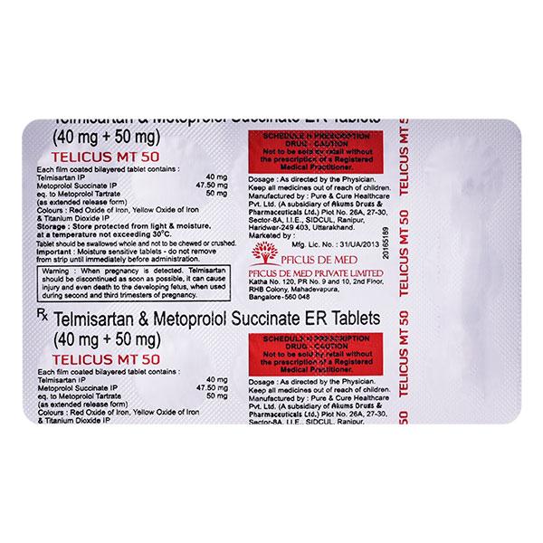 TELICUS MT 50 Tablet 15's