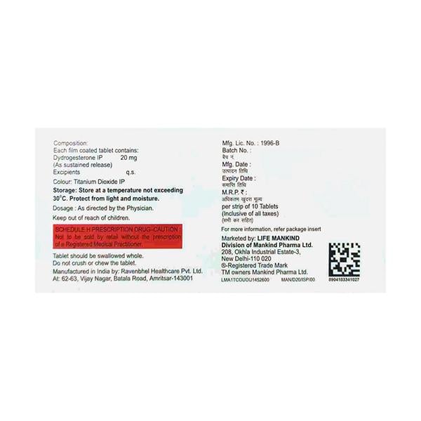 DYDROBOON 20 SR Tablet 10's - Global Surgicals