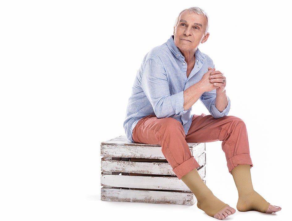 Dyna Pryda Cotton Medical Compression Stockings Class 2 AD Below Knee - Global Surgicals