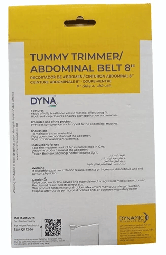 Dyna Tummy Trimmer Abdominal Belt 8Inch - Global Surgicals