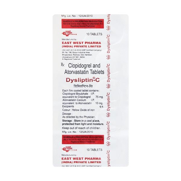 Dysliptin C Tablet 10'S - Global Surgicals