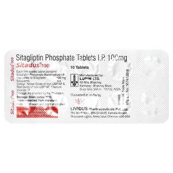 SITADUS 100 Tablet 10's