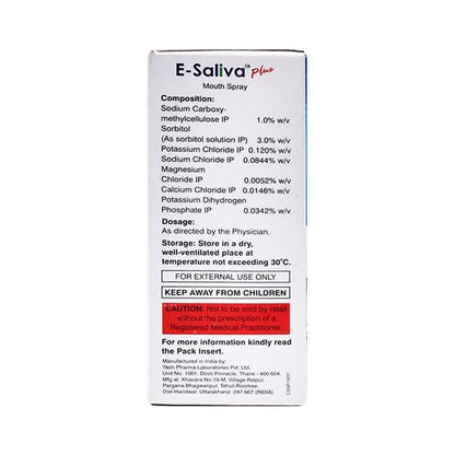 E SALIVA PLUS Mouth Spray 15ml - Global Surgicals